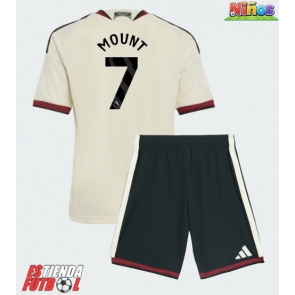 Manchester United Mason Mount #7 Tercera Equipación Niños 2026-27 Manga Corta (+ Pantalones cortos)